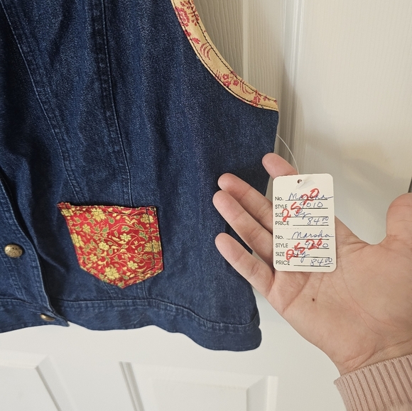 Colorful Patchwork Denim Vest - Picture 5 of 7